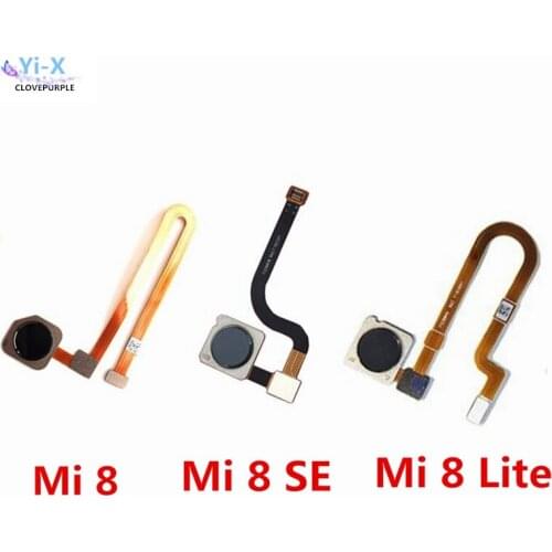 Fingerprint Scanner For Xiaomi Mi 8 Lite SE Mi8 Touch Sensor ID Home Button Return Keypad Flex Cable Replacement Parts