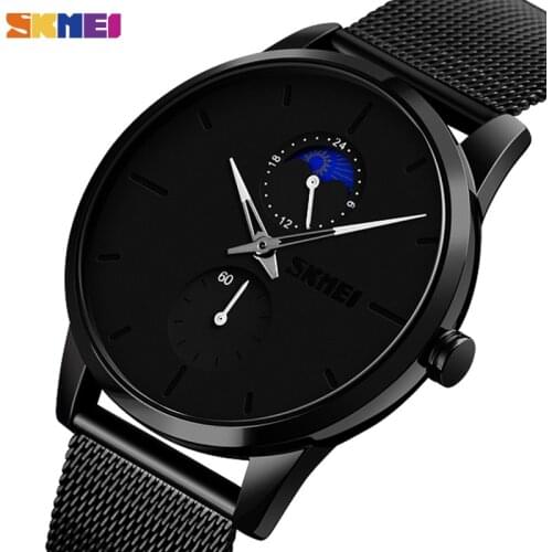 SKMEI Business Men Watch Fashion Quartz Watches Simple Stylish Design Mens Wristwatches Waterproof Clock relogio masculino 9208
