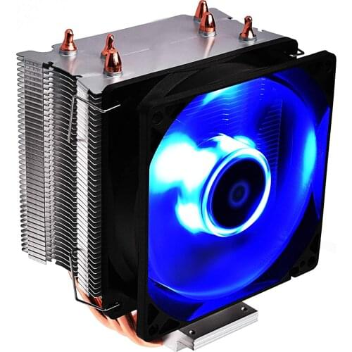 LED CPU cooler blue Deep Gaming Twister III, Intel/AMD, 100W, 92mm fan