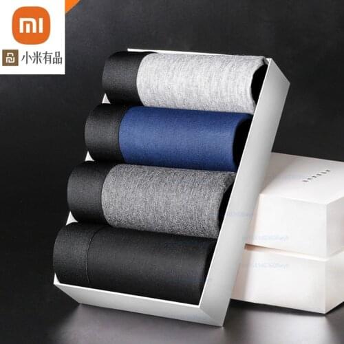 Xiaomi 4pcs Men Underwear Modal Boxer Male Underpants Comfortable Breathable Mens Panties Sexy Soft Trunk Boxer Shorts Boxer