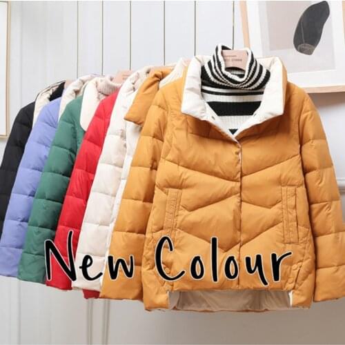 SEDUTMO Winter Short Duck Down Coat Women Fashion Slim Casual Warm Jackets Autumn Pocket Basic Parkas ED14054