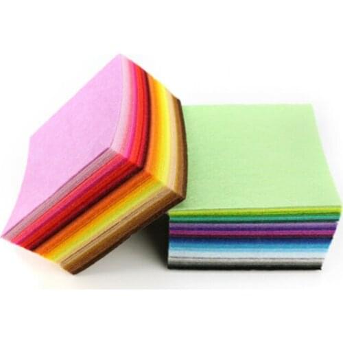 10sets 600pcs 60Colors handmade felt fabric flowers DIY craft feltro para artesanato for dolls fieltro felting wool 15cm 30cm