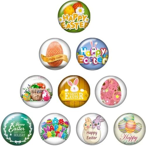 Easter thanksgiving birthday Ramadan 10pcs mixed 12mm/16mm/18mm/25mm Round photo glass cabochon demo flat back Making findings