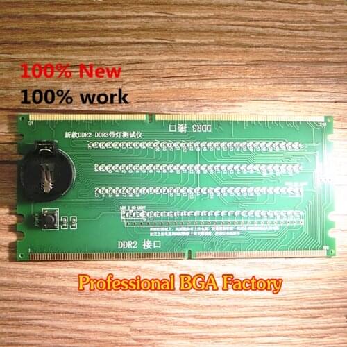 100% New DDR2 DDR3 Memory with DDR2 DDR3 Slot LED Tester Memory Slot Tester Desktop Board