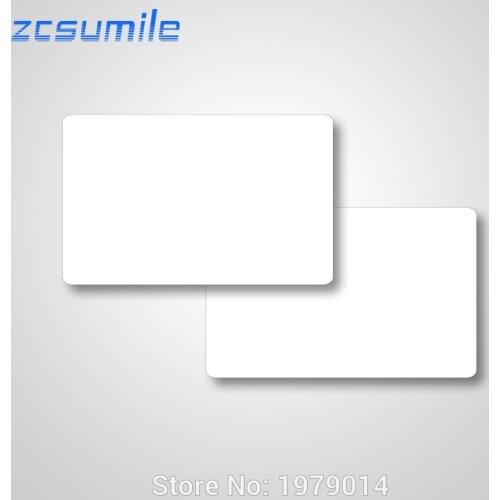 100 pcs/lot Printable ICODE SLIX chip Blank CR80 smart white card 13.56Mhz ISO15693 PVC Contactless card
