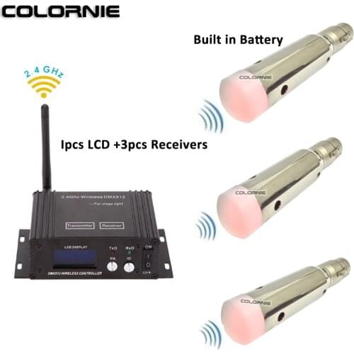 2.4g Wireless Dmx 512 Controller And Rechargable Battery Powered Wireless Receiver Dmx Lighting Console For Moving Head Beam