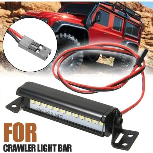 5V-7.4V Light Bar Super Bright For 1/10 RC Crawler Super Bright 12LED Light Bar Roof Lamp For 1/10 Crawler Car