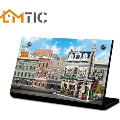 Acrylic display stand brand suitable for 10243 model with creative Paris restaurant