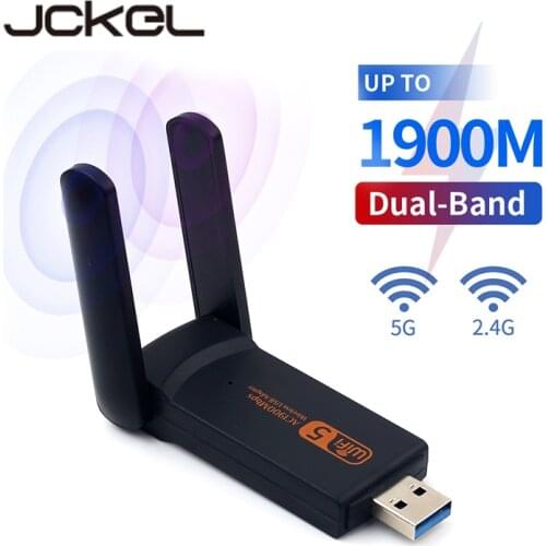 Wireless 1900Mbps USB WiFi Adapter Network Card Dual Band 2.4G/5Ghz Ethernet Adapter Dongle 802.11ac With Antenna For PC Laptop