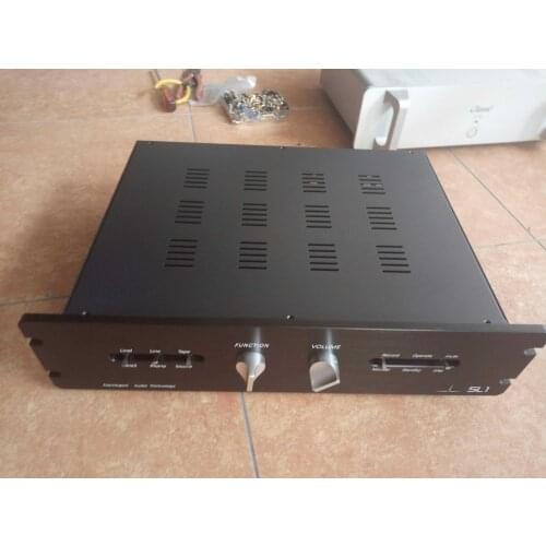 CAT SL-1 SL1 Tube Pre-amplifier Preamp aluminium panel + iron body DIY chassis