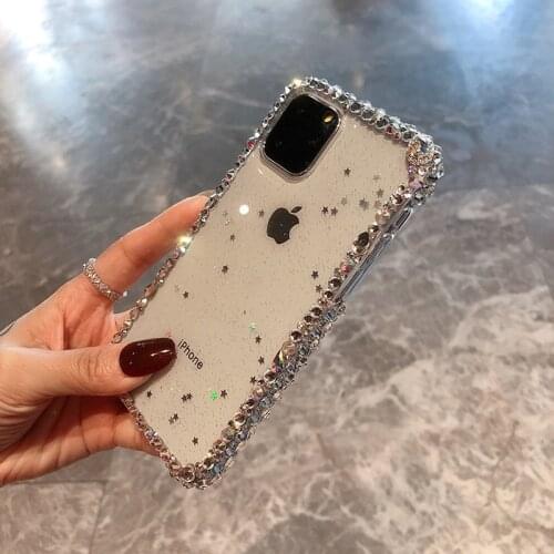 Luxury Glitter Bling Rhinestone diamond Soft phone case for amsung Galaxy S8 S9 S10 20 10 Plus Note ultra A50 A40 A51 A71 cover