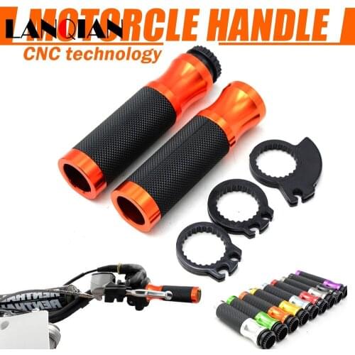 CNC 7/8'' 22MM universal Motorcycle Handlebar Hand Grips For Honda CBR500R CBR 500 F CB500F CB 500 F cbr500f Shadow 750 Aero