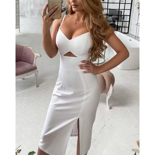 DAILOU White Summer Dresses