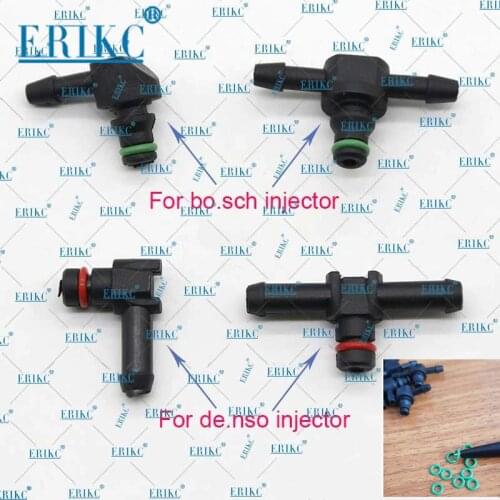 ERIKC Return Oil Backflow T and L Type for Desno Series Diesel CR Parts Fuel Injector Plastic Three way Two-way Joint Pipe