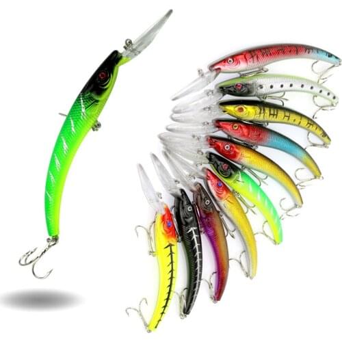 HENGJIA 1PC 15.5cm 16.3g Minnow Fishing Lure Hard Artificial Swim Baits 3D Eye Swimbait Crankbait Artificial Bait Lures 2# Hook