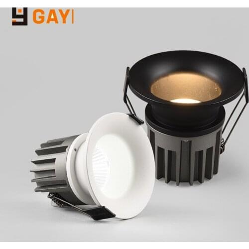 HOT Round Arc Dimmable Embedded Anti-glare Led COB Ceiling Recessed downlight 7w 12w LED wall wash light Hotel Villa Lighting