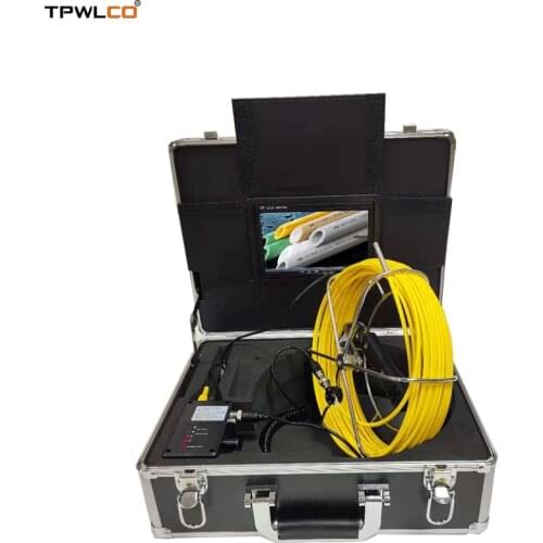 8GB SD Card With DVR Function 20-50m Cable 6.5mm Surveillance Industrial Camera 7" Color Screen Sewer Video Camera System