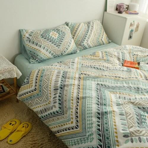 Bohemian Floral Bedding Set Duvet Cover Queen King Sheet Linens bedclothes pillowcase Bed comforters Simple Bedding