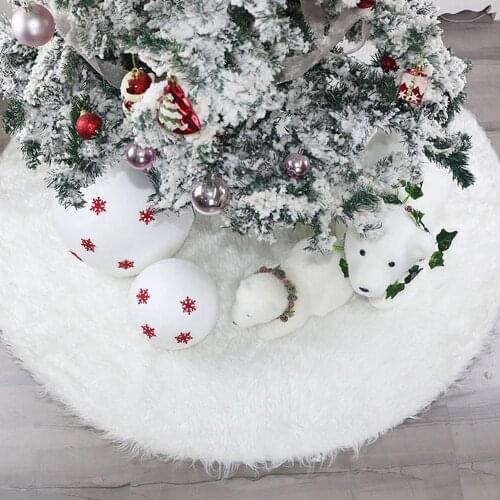 Christmas Tree Skirt Tree Foot Carpet Tree Skirt Mat Under The Tree Decorations For Home 2021 New Year Christmas Decoration