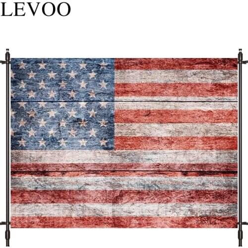 LEVOO photography background Wooden USA Flag independent symbolize photocall decor fabric new shoot photography backdrop