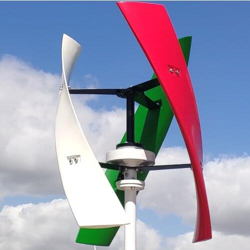 FLTXNY POWER 800w Small Free Energy Vertical Axis Permanent Maglev Wind Turbine Generator 12v 24v 48v With MPPT Controller