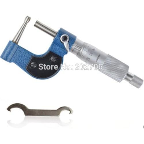 0-25mm Tube Micrometer drum head special micrometer wall tube thickness gauge Micrometer measuring tools