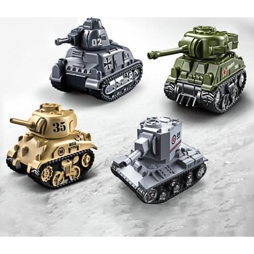 Tank Model Pint-sized Pull Back 1: 64 Kids Educational Toy for Living Room Play