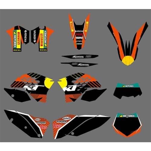 Motorcycle Graphics Stickers Decal for KTM Motor Bike EXC 2008 2009 2010 2011 wrap kit