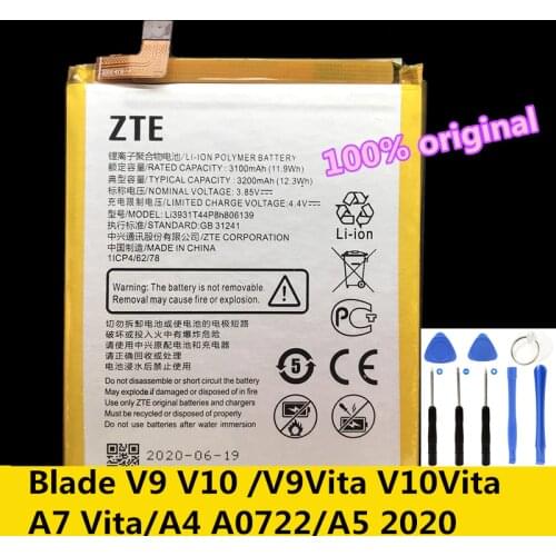 Original 3200mAh Li3931T44P8h806139 Replacement Mobile Phone Battery For ZTE Blade V9 V10 /V9Vita V10Vita/A7 Vita/A4/A5 2020