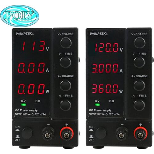 NPS1203W 120V3A Portable Mini Adjustable Laboratory DC Switching Power Supply For Phone Notebook Repair Test Regulated Power