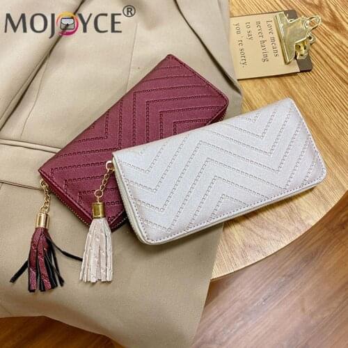 Casual All-match Card Money Bag Women Vintage PU Leather Zipper Clutch Purse Fashion Evening Ladies Top-handle Long Wallet