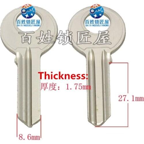 A078 key blanks for locksmith house door blank keys 27.1mm length 8.6mm width[18pcs/lot]