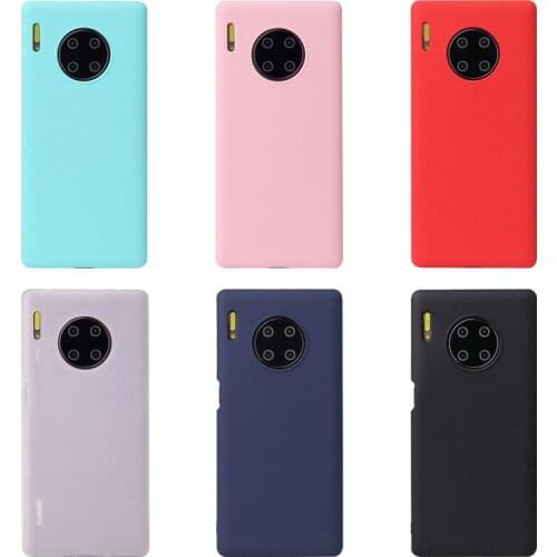 Skin Feel Silicone Phone Case For Huawei Mate 30 Pro Mate 9 10 20 30 Lite Y7A Y9A Y8S Y5P Y6P Y7P Matte Soft TPU Back Cover