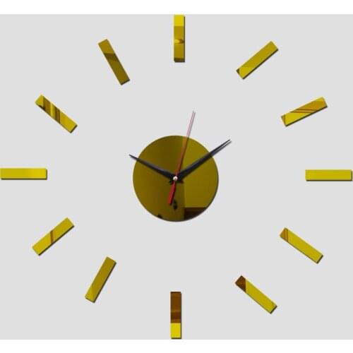 Home decoration!Mirror effect ring wall clock Modern design,3D interior decoration living room,wall watches,! Z047