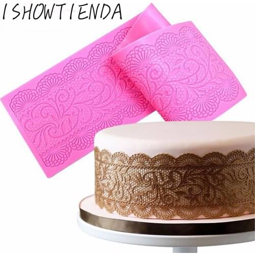 Lace Pattern Embellisment Silicone Mould Fondant Craft Cake Candy Chocolate Baking Tools Cake Mold gadgets for the kitchen