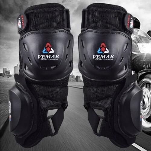 Vemar Professional Motorcycle Knee Protection Motocross Protector Pads Guards With Slider Motosiklet Dizlik Moto Joelheira