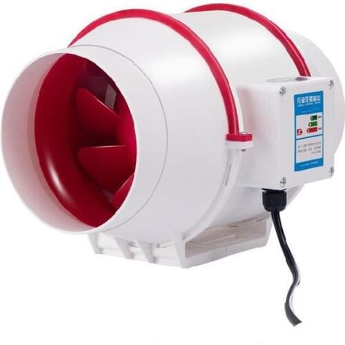 6inch Smart Duct Fan Timer Setting Powerful Air Extractor Bathroom Ventilation Exhaust Outlet Powerful Industrial Ventilator