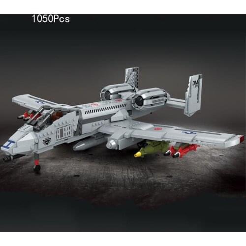 WW2 Military Series World War II A10 Fighter Weapon Accessories MOC Model Building Blocks Bricks Toys Gifts