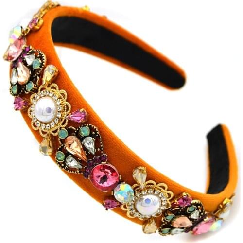 2019 Woman Crystal Hairdband Bridal Crown Baroque Headband Tiara Diademe Tocados Para Novia Jewelry Diademas Coroa De Noiva