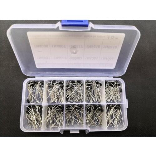 1box 200pcs=10Value*20pcs rectifier box IN5819 1N5818 1N5817 1N4001 1N4002 1N4003 1N4004 1N4005 1N4006 1N4007 Assorted diode kit