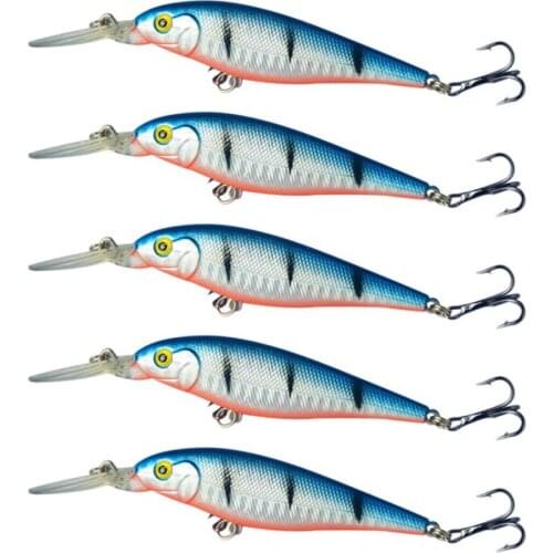13cm 10g Artificial Jerkbait Floating Minnow Sea Fishing Lure Wobbler Rattle Sound Hard Bait Crankbait for Pike Trout
