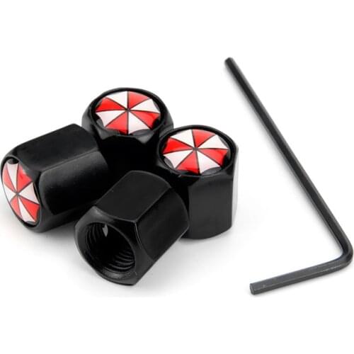 4 Pcs Umbrella Corporation Anti-Theft Tire Valve Caps for Chevrolet bmw benz audi vw toyota mazda car covers Car Accessories