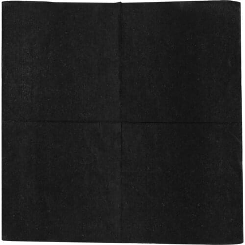 Promotion! 1 pack Solid Color Printed Paper Napkin (black)