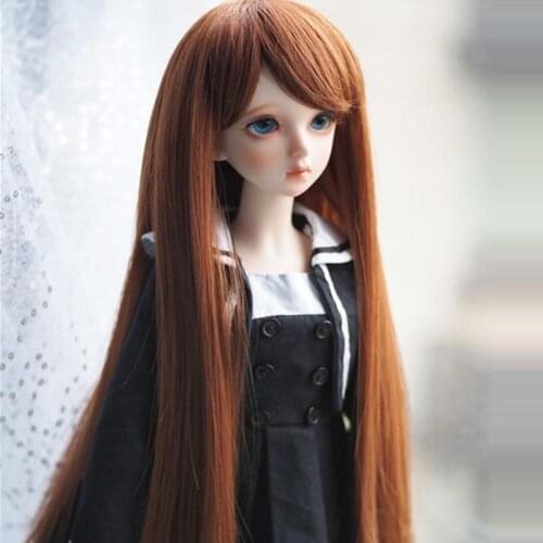 1/3 1/4 1/6 Bjd SD Doll Wig High Temperature Wire Long Straight BJD Super Hair Wig