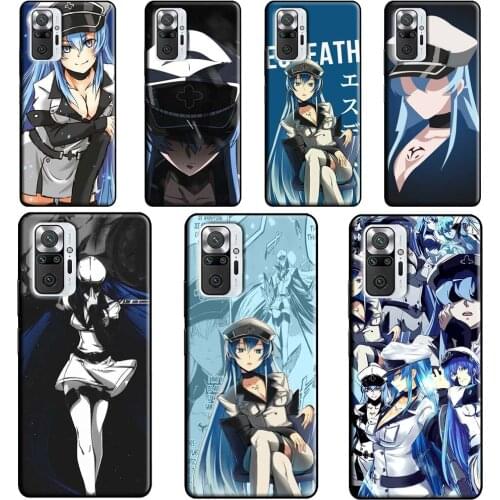 Esdeath Akame Ga Kill For Xiaomi Redmi Note 10 Pro Note 9S 8T Note 9 8 Pro Case For Redmi 9 9A 8A 9C 9T Cover