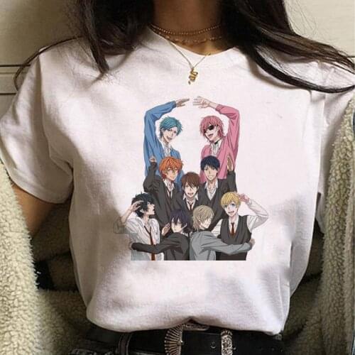 Tshirt Tops Yarichin Bitch Club Women graphic Tshirt y2k aesthetic T Shirt Cute Anime Graphic Tees Female Cartoon grunge tshirt