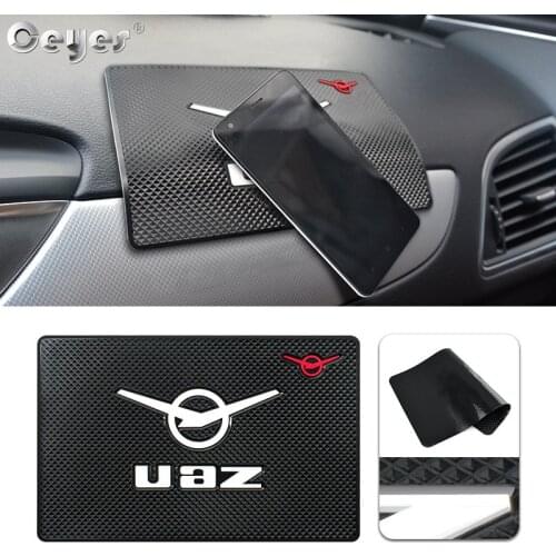 1pc Ceyes Car Styling Car Sticker Emblems Anti Slip Mat Pads Case For UAZ Hunter 469 452 3163 Patriot Auto Interior Accessories