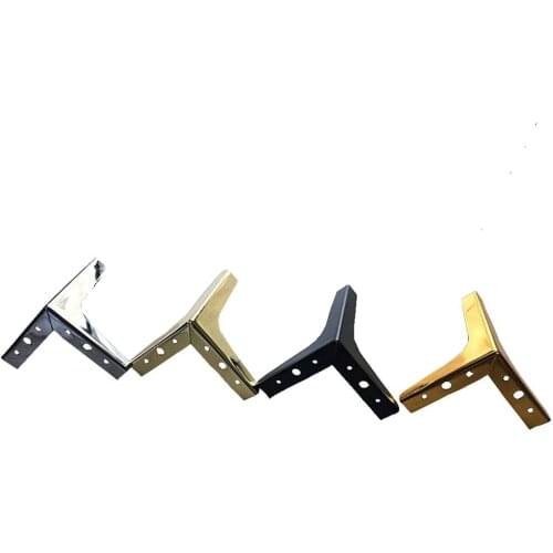 Pack of 100pcs)Furniture Legs Iron finish Cabinet Table Sofa Bed Feet Gold /Chrome/ Black Chair Metal Leg H =130mm
