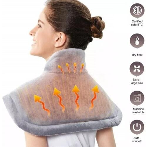 Electric Shoulder Neck Heating Pad Warming Heating Pad Blanket Electric Heating Shoulder Wrap Pain Relief Temperature Controller