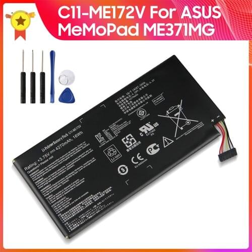 Original Replacement Battery C11-ME172V for ASUS MeMoPad ME371MG K004 ME172V 4270mAh Genuine Tablet Battery 4.28V